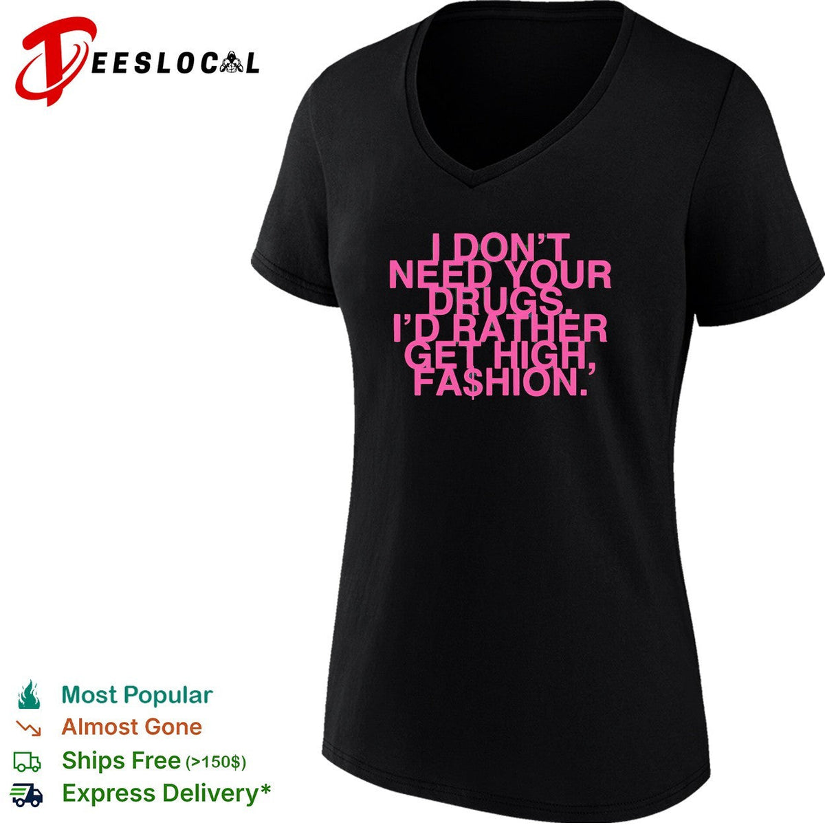 Addison Rae I Don’t Need Your Drugs I’d Rather Get High retro shirt Unisex