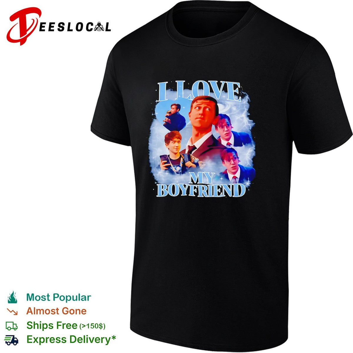 Aidan Gallagher The Umbrella Academy I Love My Boyfriend shirt Unisex