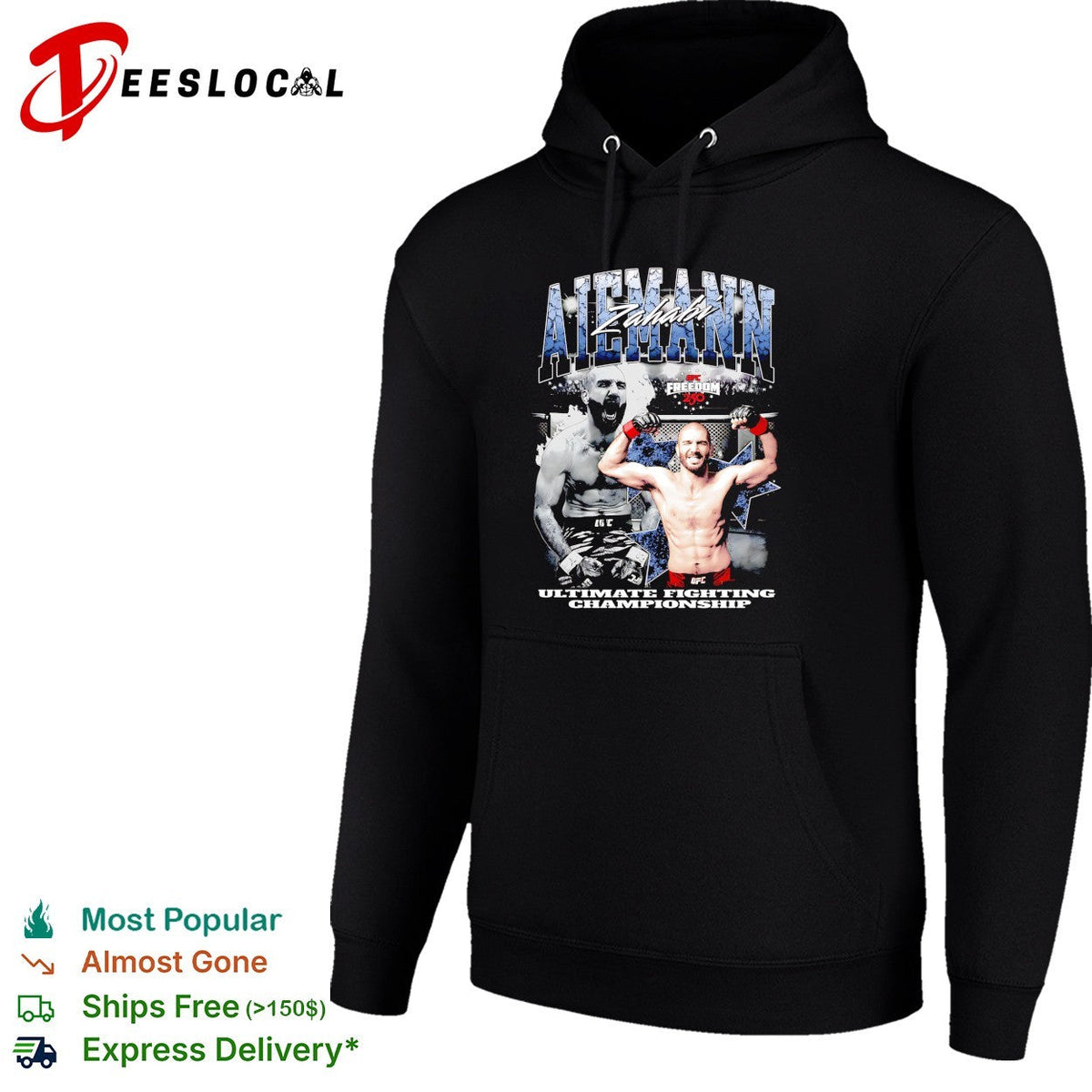 Aiemann Zahabi UFC Freedom 250 Ultimate Fighting Championship poster shirt Unisex