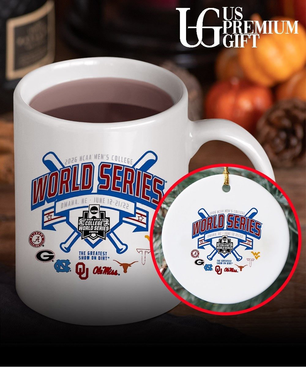 Alabama Georgia North Carolina Oklahoma Ole Miss West Virginia Texas 2026 NCAA Men’s College World Series shirt