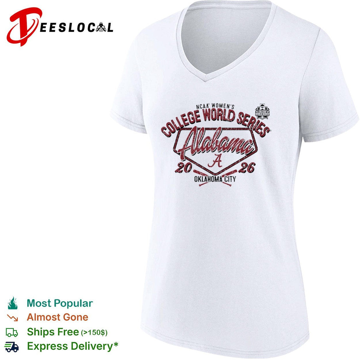 Alabama NCAA College World Series 2026 Oklahoma City Crimson Tide softball shirt Unisex