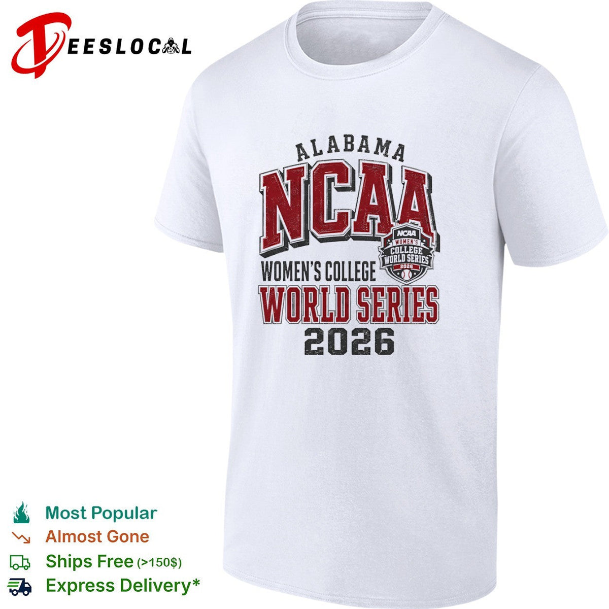 Alabama NCAA Women’s College World Series 2026 Softball Champions shirt Unisex