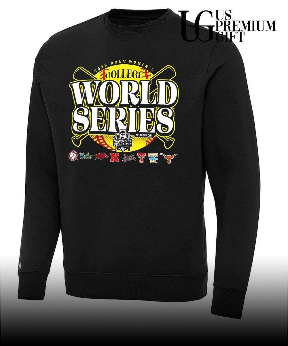 Alabama UCLA Arkansas Nebraska State Tech Tennessee Texas 2026 NCAA Women’s College World Series shirt