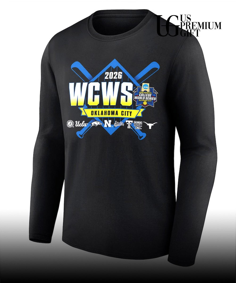 Alabama UCLA Arkansas Northwestern Nc State Tennessee Texas 2026 WCWS Oklahoma City shirt Unisex