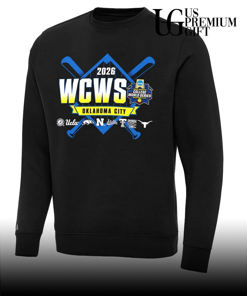 Alabama UCLA Arkansas Northwestern Nc State Tennessee Texas 2026 WCWS Oklahoma City shirt Unisex