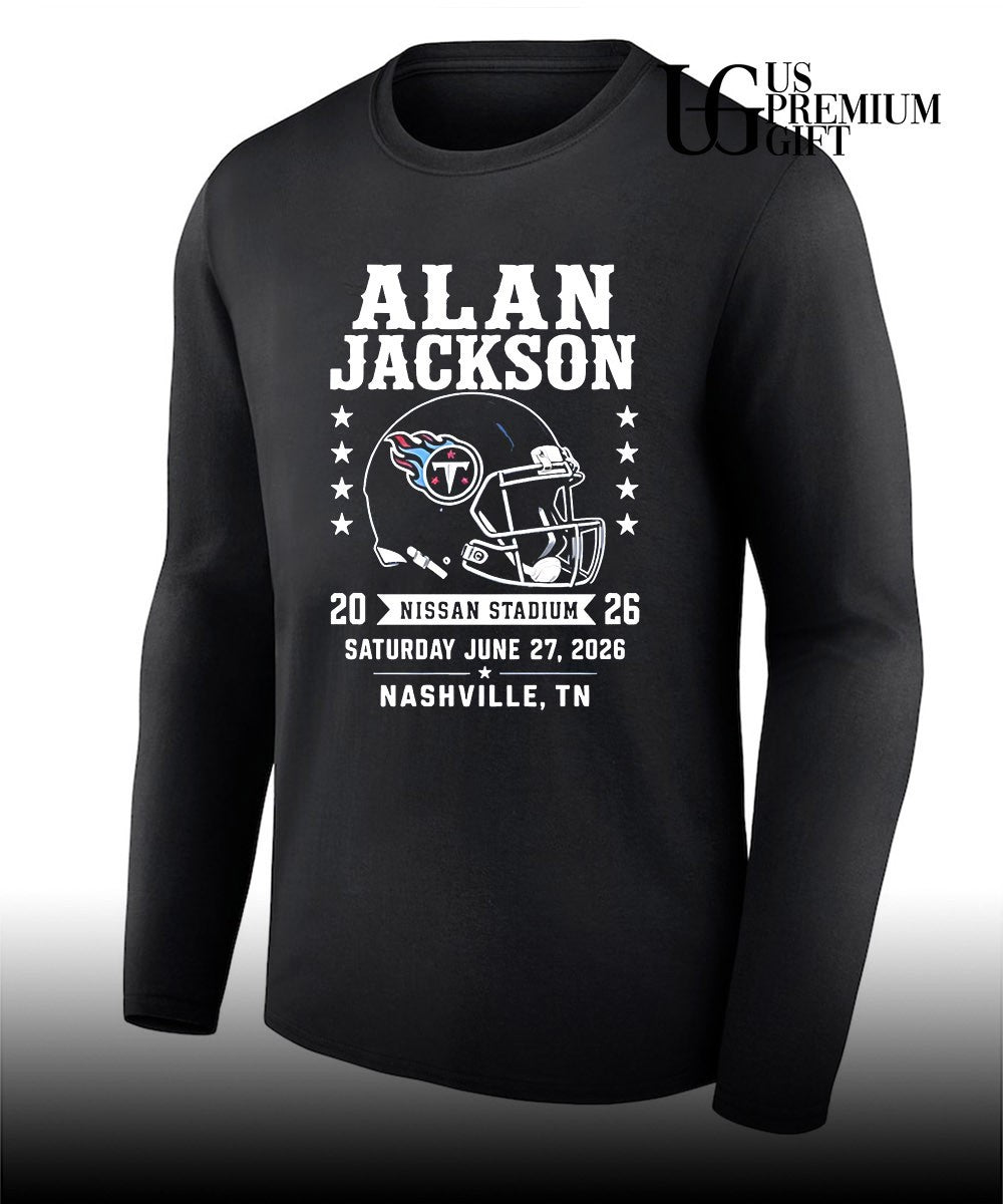 Alan Jackson Nissan Stadium Nashville 2026 Concert Tennessee Titans helmet shirt Unisex