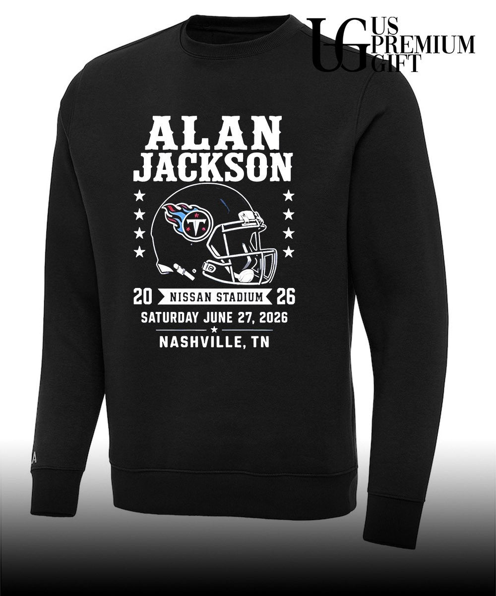 Alan Jackson Nissan Stadium Nashville 2026 Concert Tennessee Titans helmet shirt Unisex