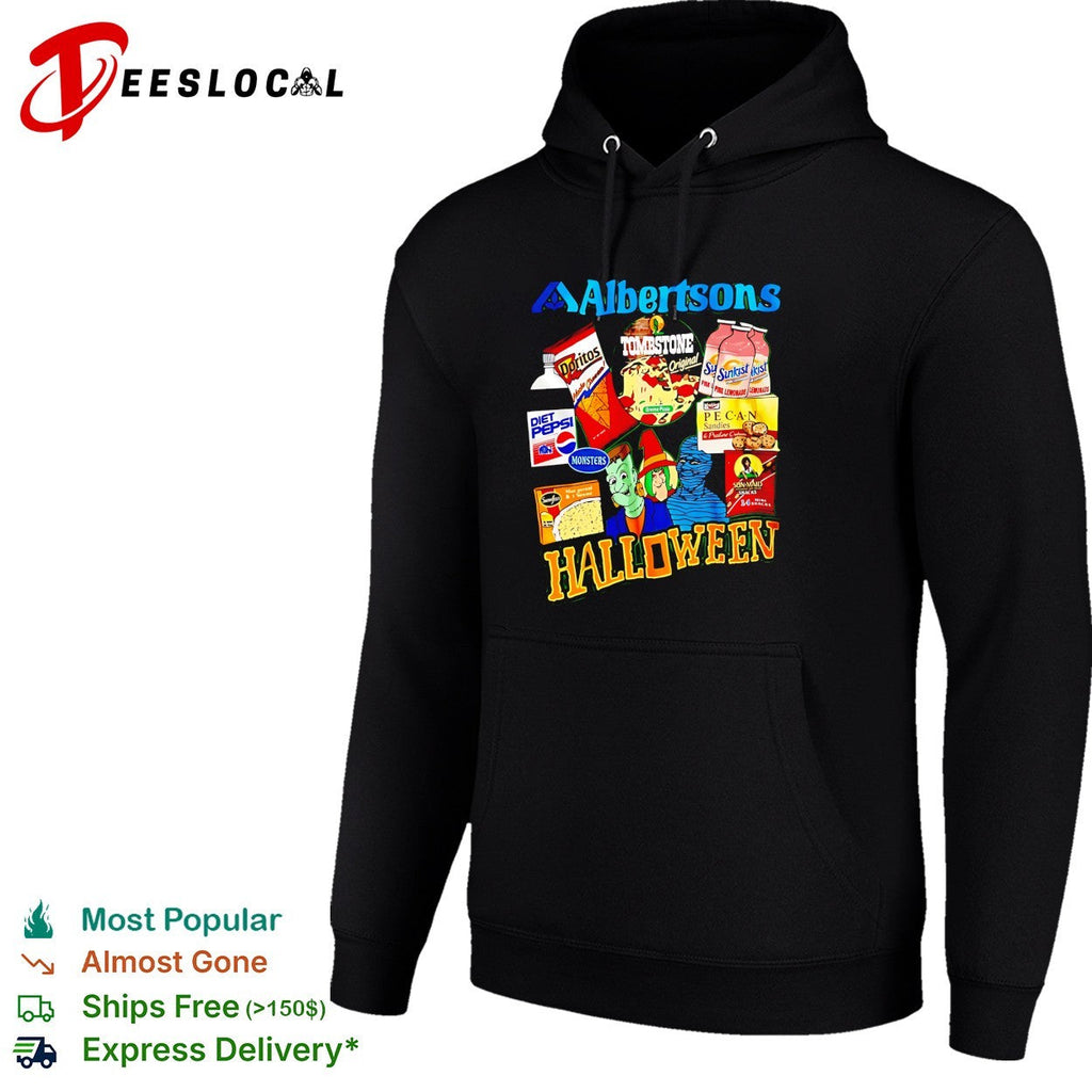 Albertsons Halloween treats candy monsters retro design shirt Unisex