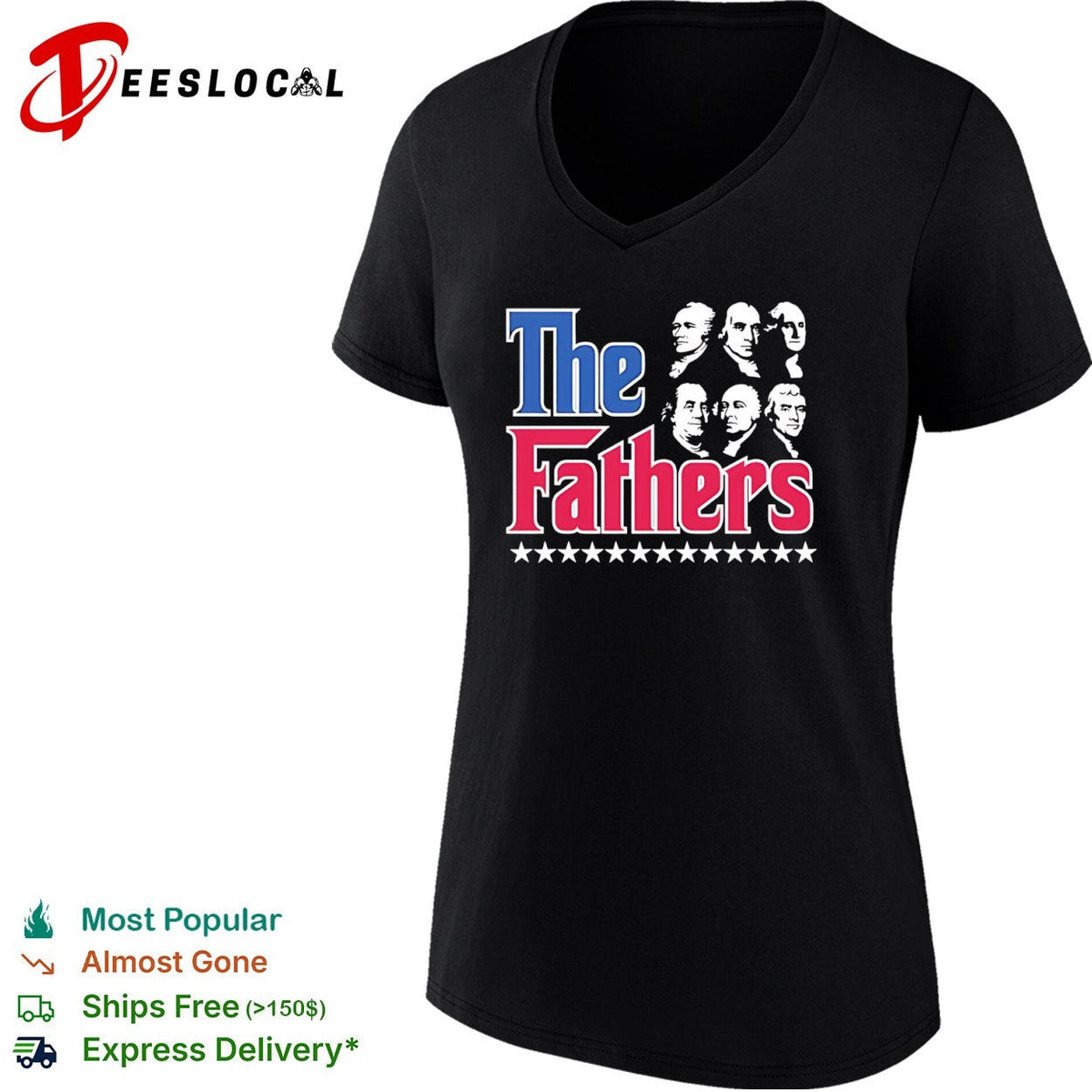 Alexander Hamilton George Washington Benjamin Franklin The Fathers shirt Unisex