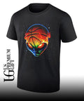Alien Space Flame print Basketball shirt Unisex