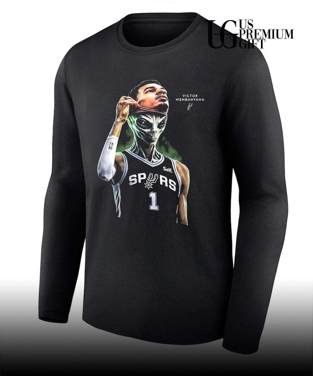 Alien Takeover mask Victor Wembanyama San Antonio Spurs NBA 2026 shirt Unisex