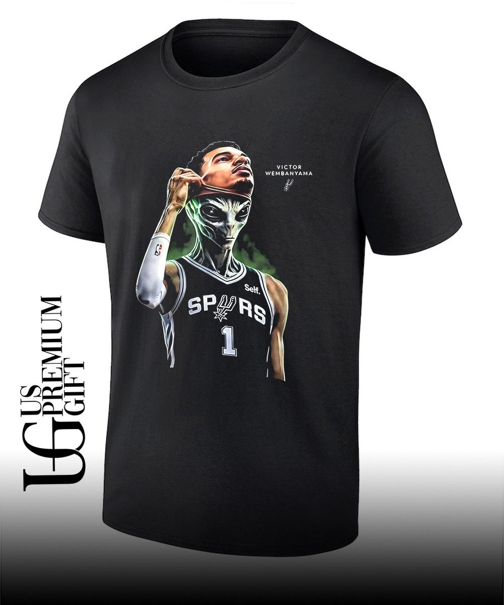 Alien Takeover mask Victor Wembanyama San Antonio Spurs NBA 2026 shirt Unisex