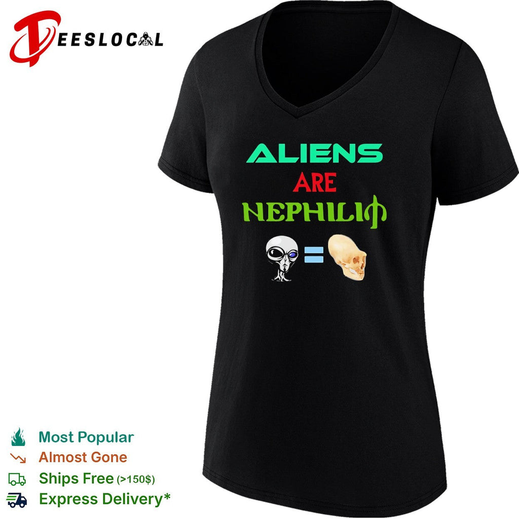 Aliens are Nephilim Paracelsus Alien and Elongated Skull Conspiracy Theory shirt Unisex