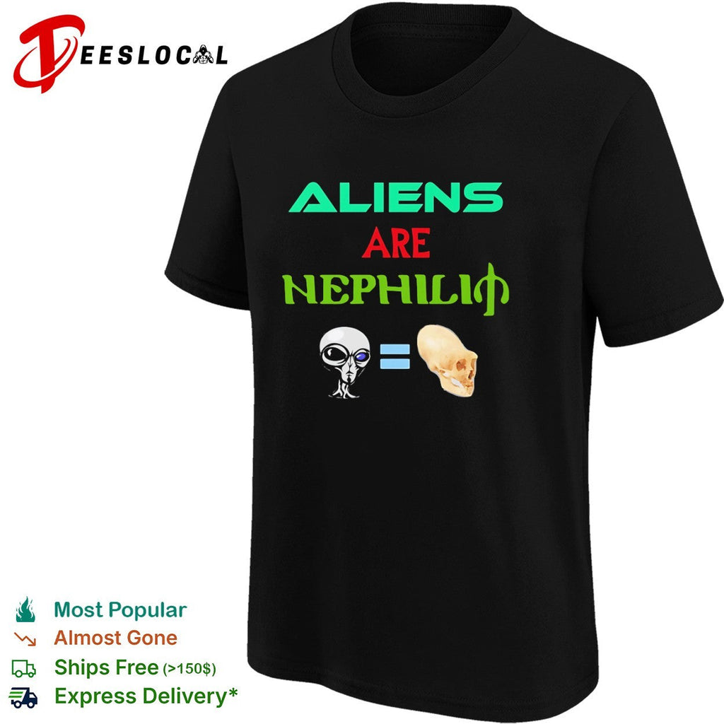 Aliens are Nephilim Paracelsus Alien and Elongated Skull Conspiracy Theory shirt Unisex