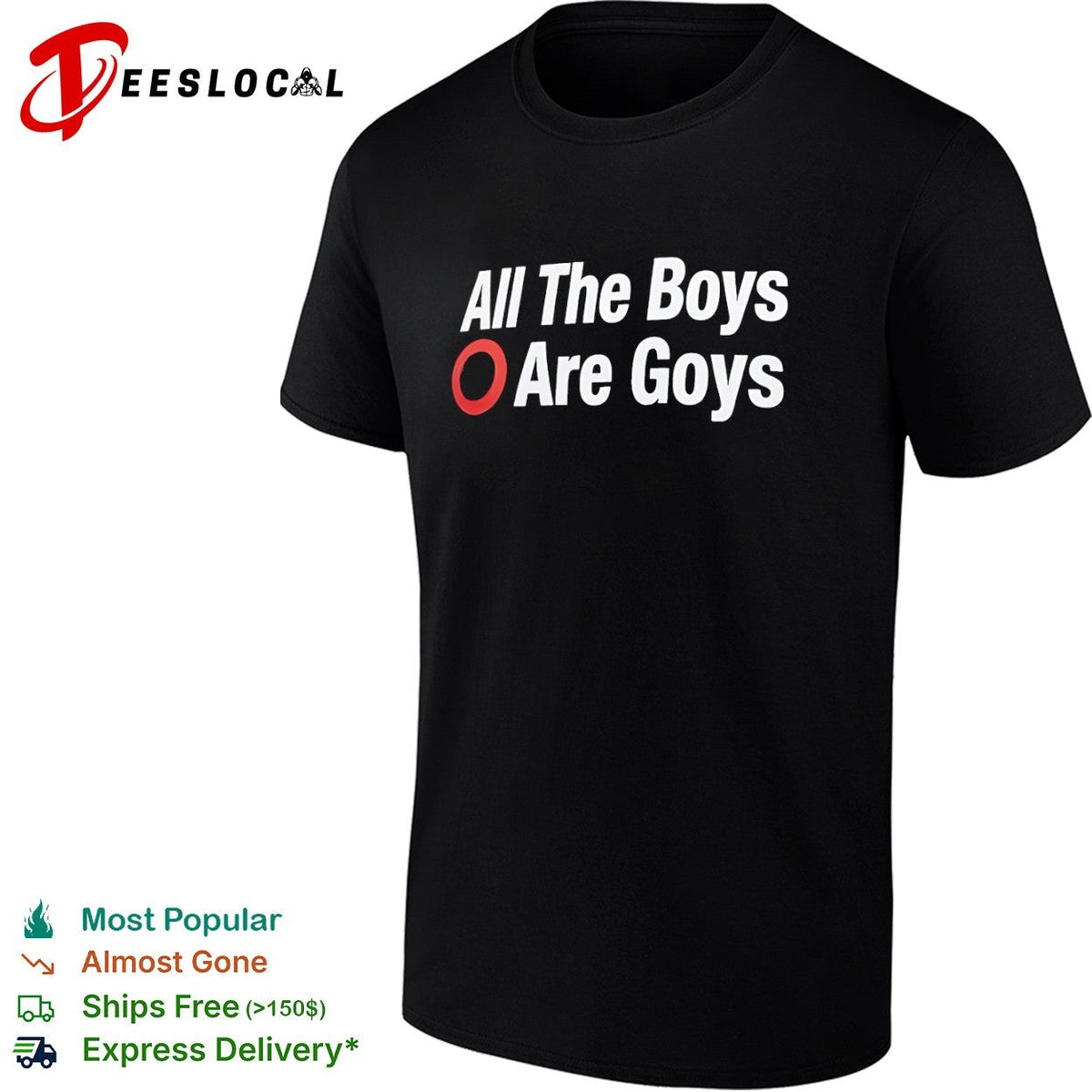 All The Boys Are Goys shirt Unisex