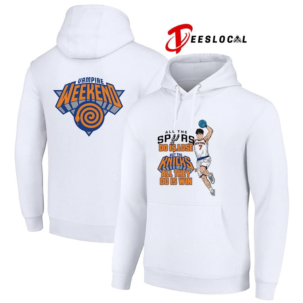 All the Spurs do is lose but the Knicks all they do is win Vampire Weekend art shirt Unisex