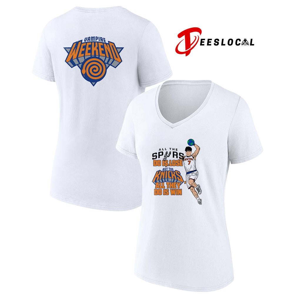All the Spurs do is lose but the Knicks all they do is win Vampire Weekend art shirt Unisex