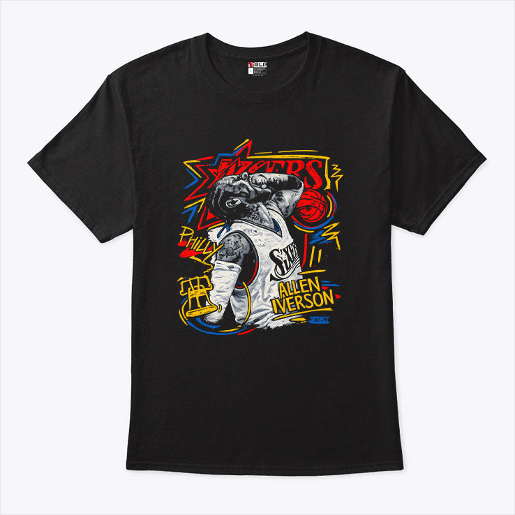Allen Iverson Philadelphia 76ers T Shirt Unisex