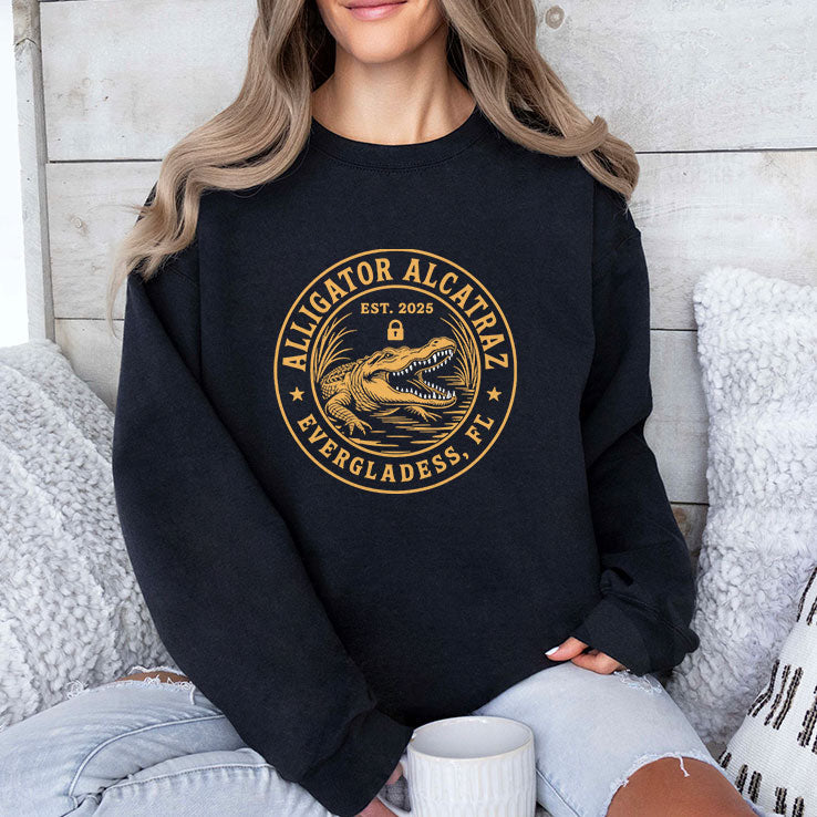 Alligator Alcatraz Florida Everglades Parody Shirt Unisex