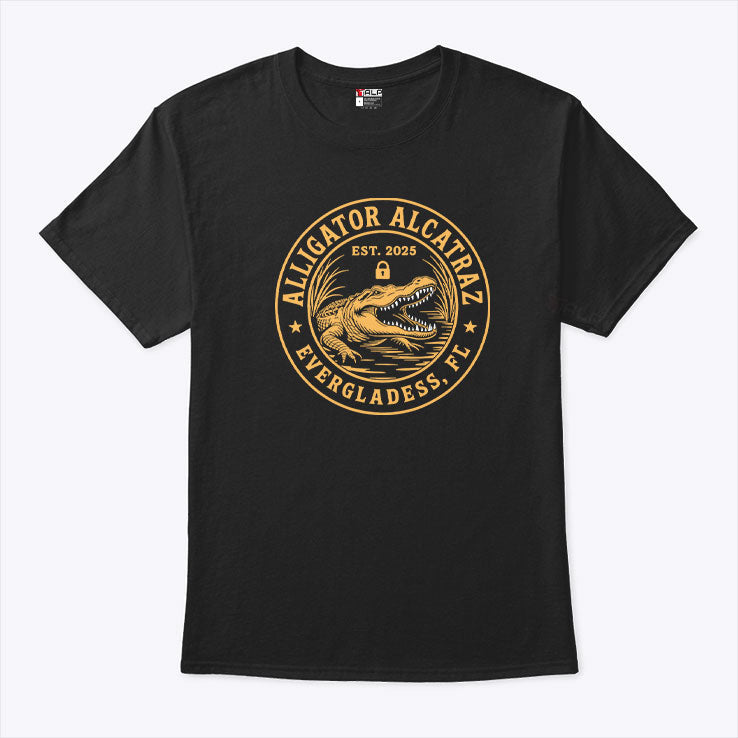 Alligator Alcatraz Florida Everglades Parody Shirt Unisex