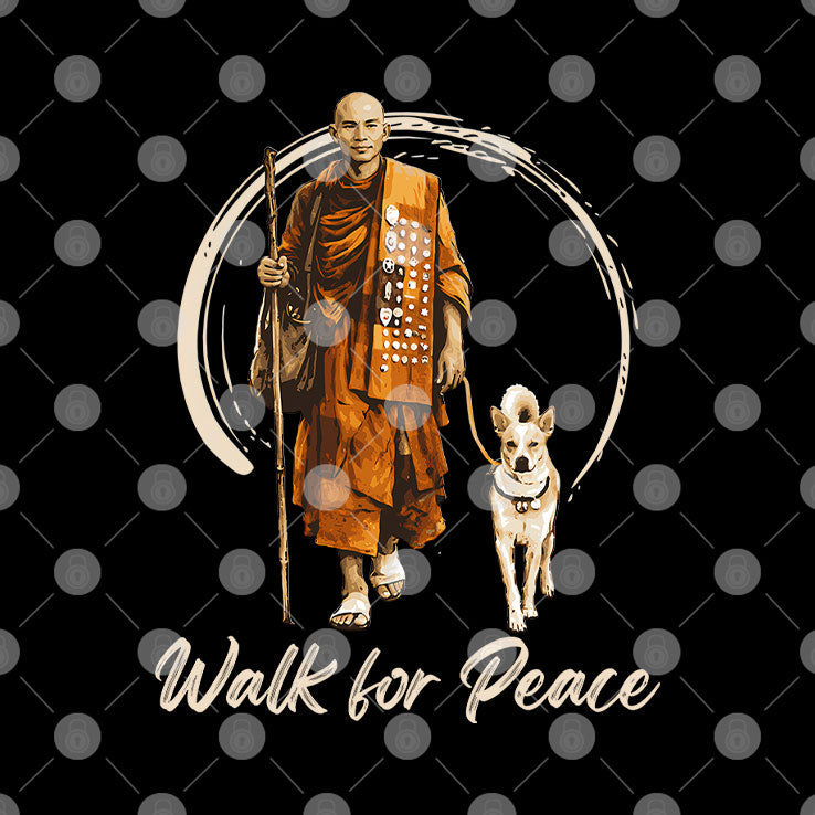 Aloka Dog Walk For Peace T Shirt Unisex
