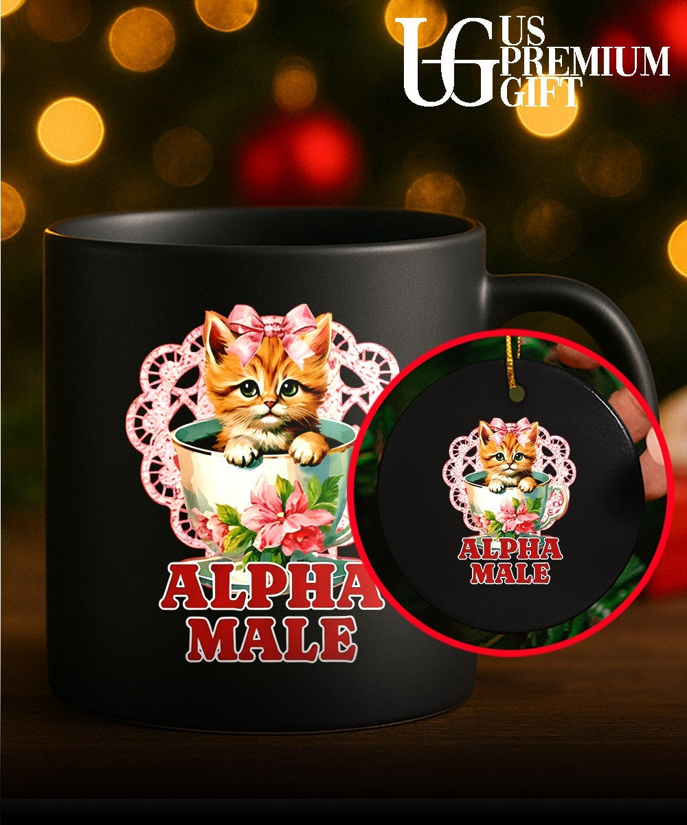 Alpha Male Sarcastic Cute Kitten Cat Lover shirt Unisex