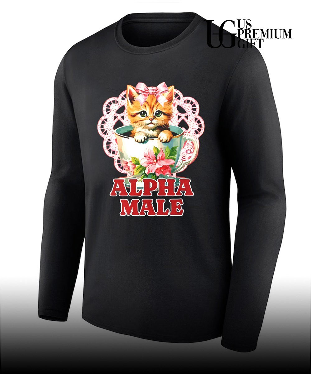 Alpha Male Sarcastic Cute Kitten Cat Lover shirt Unisex