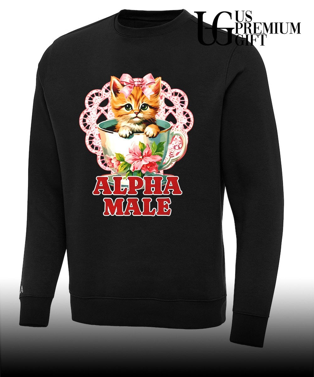 Alpha Male Sarcastic Cute Kitten Cat Lover shirt Unisex