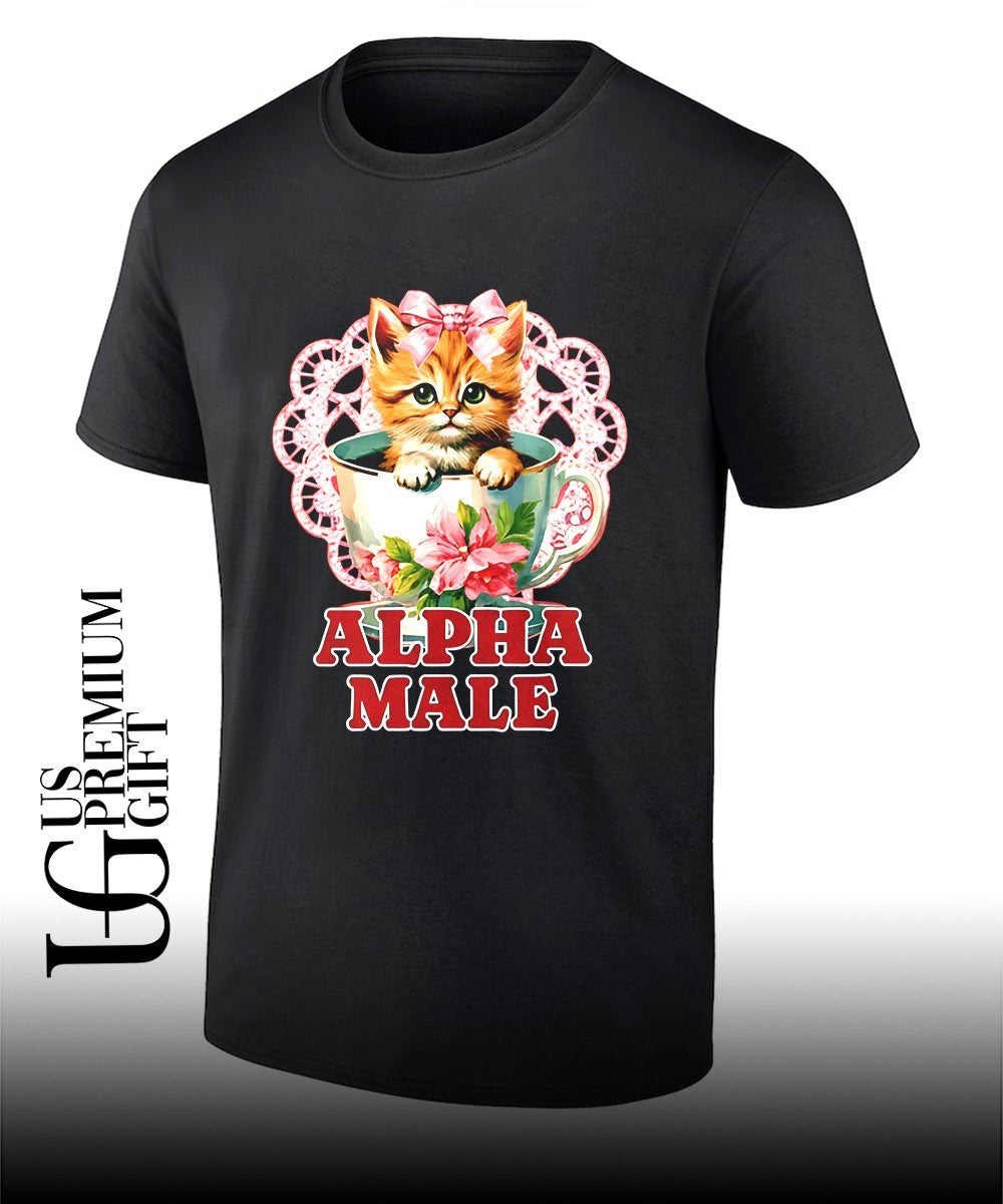 Alpha Male Sarcastic Cute Kitten Cat Lover shirt Unisex