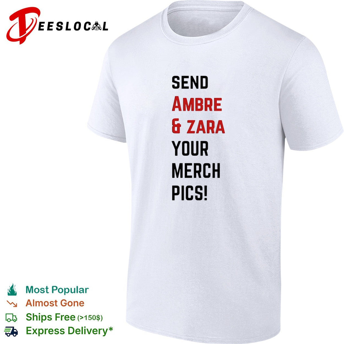 Ambre and Zara send your merch pics shirt Unisex