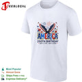 America 250th birthday July 4 1776 to 2026 eagle floral patriotic shirt Unisex