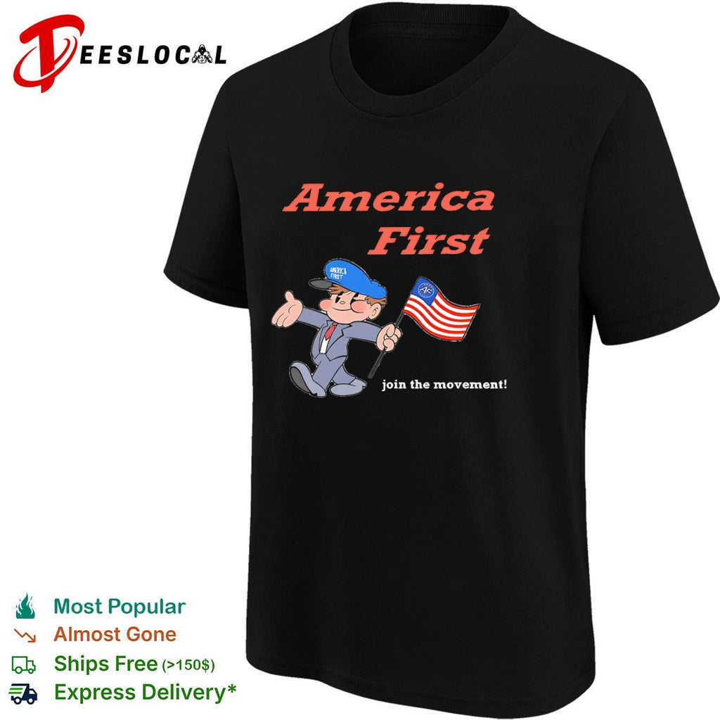 America First join the movement AF patriotic symbol shirt Unisex