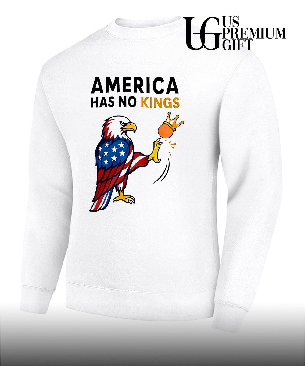 America Has No Kings Eagle Kick Orange Anti Trump shirt Unisex