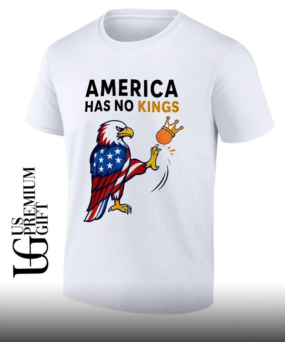 America Has No Kings Eagle Kick Orange Anti Trump shirt Unisex