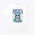America Statue Of Liberty Blowing Bubble Gum 4th Of July Shirt Unisex