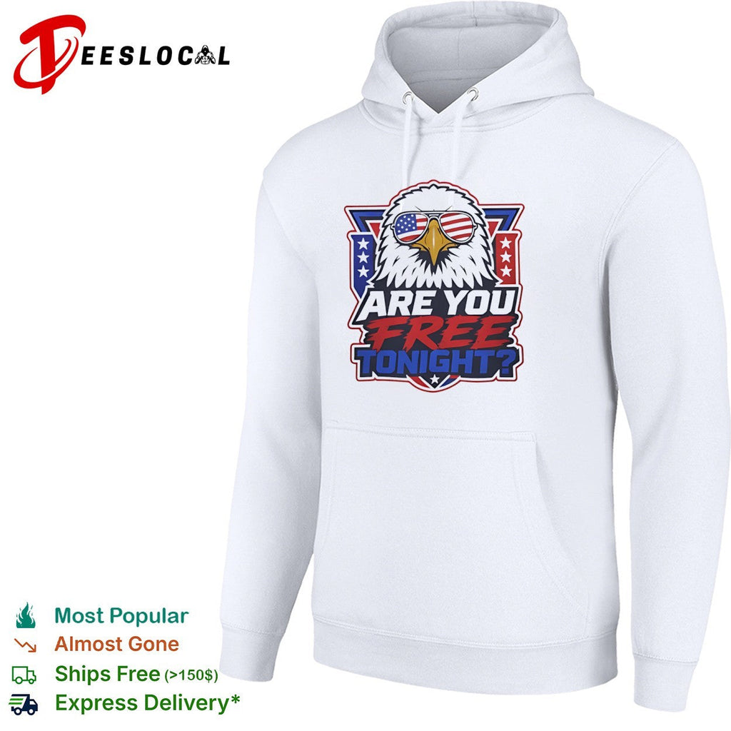 American Eagle Patriotic Flag Sunglasses Are You Free Tonight shirt Unisex