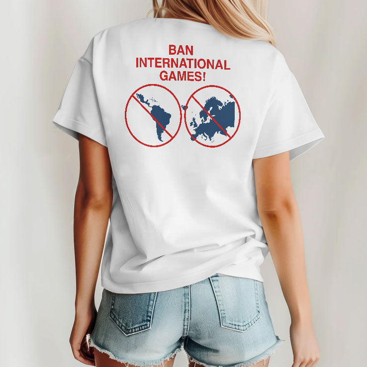 American Football First Ban International Games Shirt Unisex