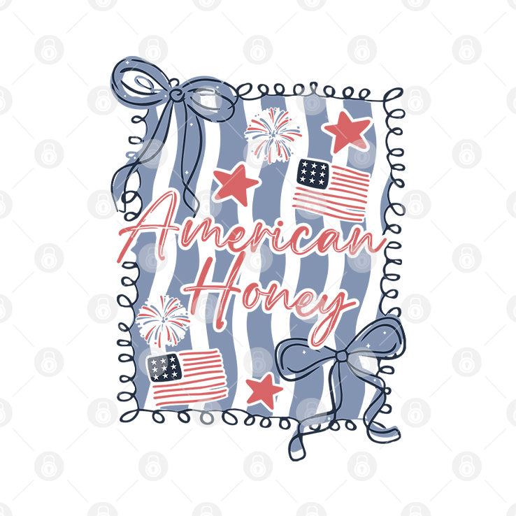 American Honey Coquette 4th Of July T Shirt Unisex