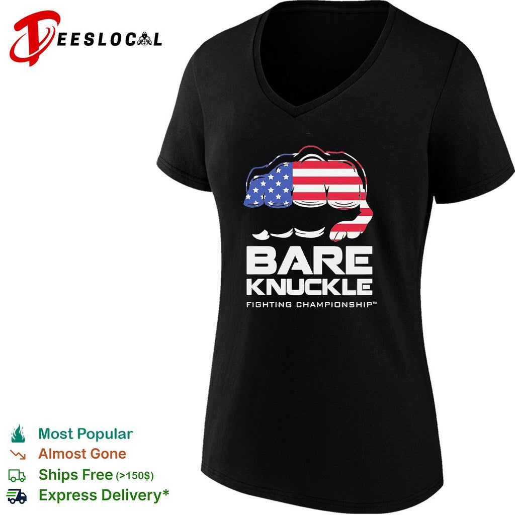 American flag fist bare knuckle fighting championship shirt Unisex