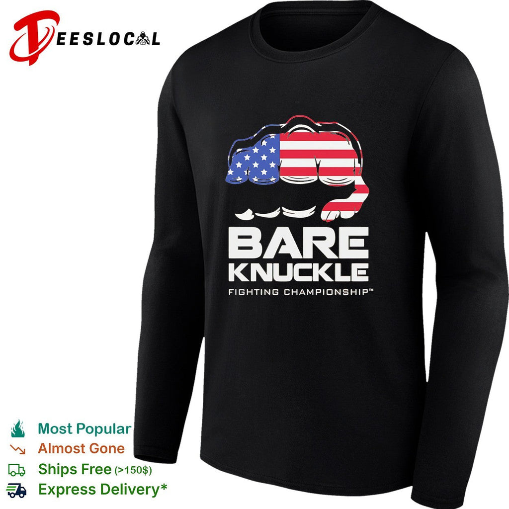 American flag fist bare knuckle fighting championship shirt Unisex