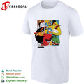 Angry Birds comic panel collage multiple birds and pig illustration graphic shirt Unisex