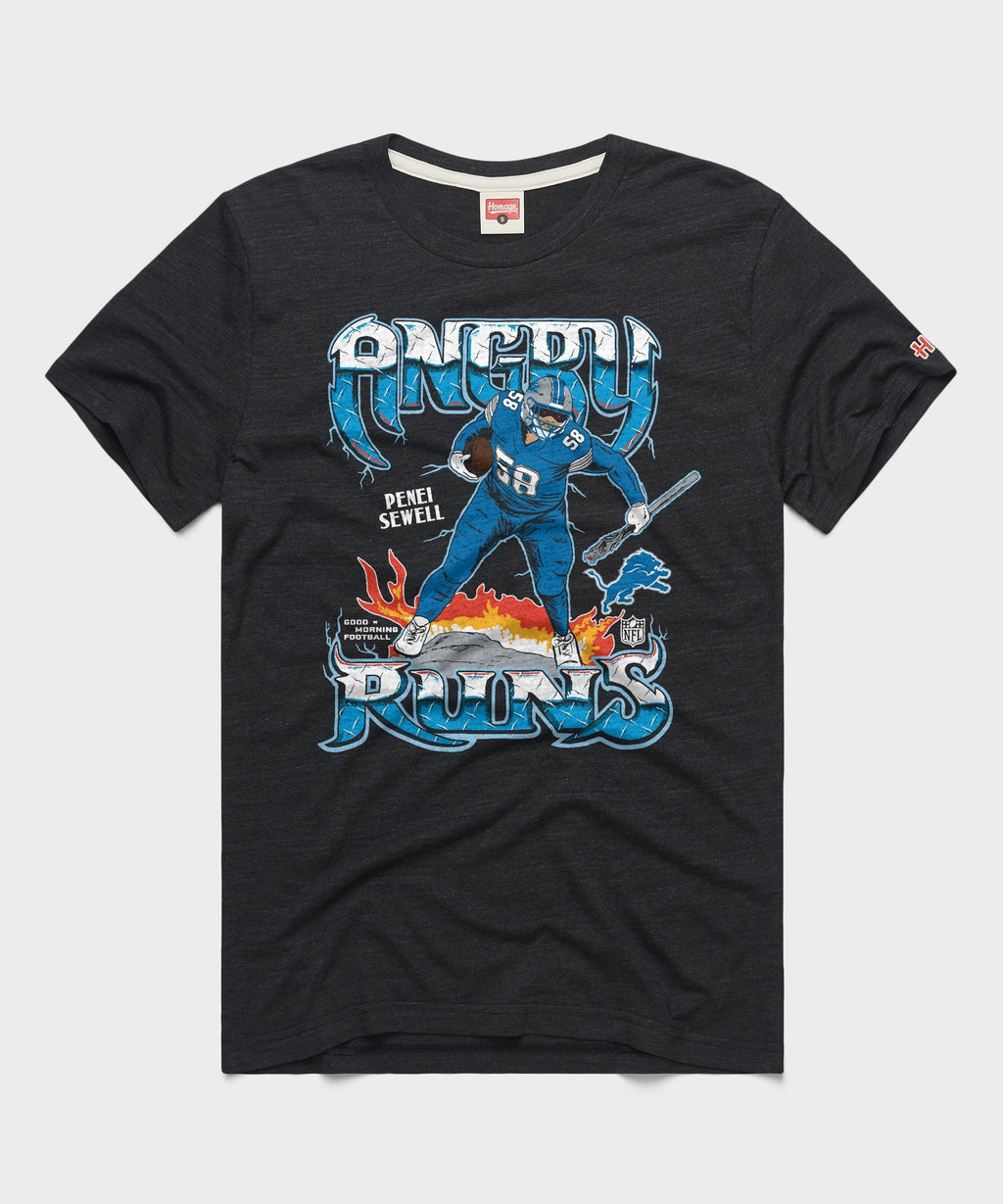 Angry Runs 2024 Lions Penei Sewell Unisex