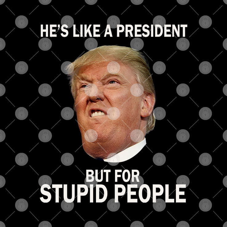Anti Trump He’s Like A President But For Stupid People T Shirt Unisex