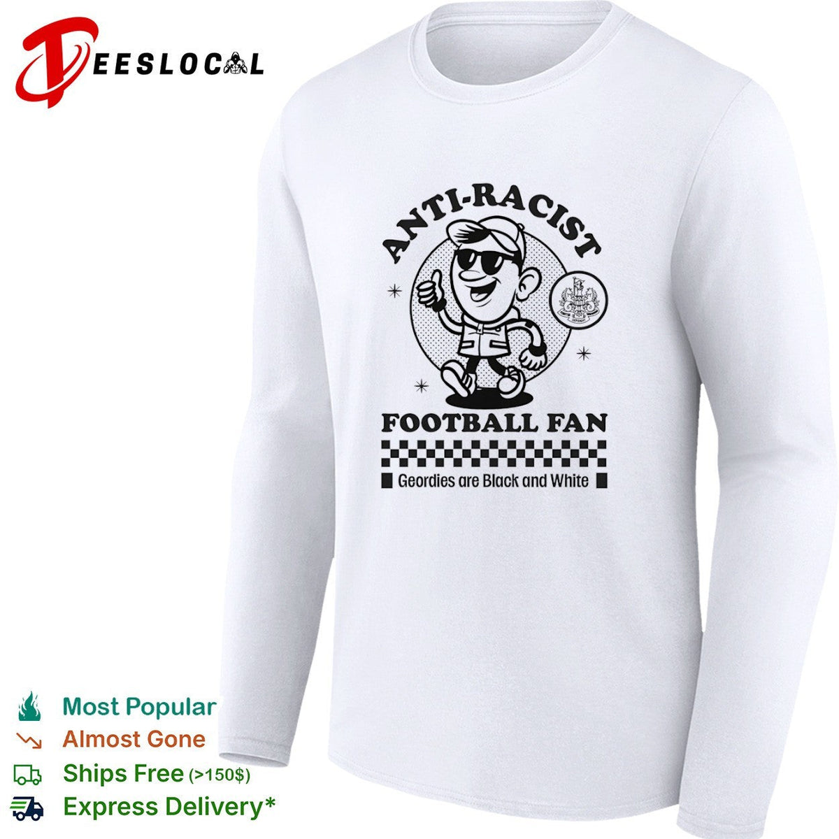 Anti-racist Football Fan shirt Unisex