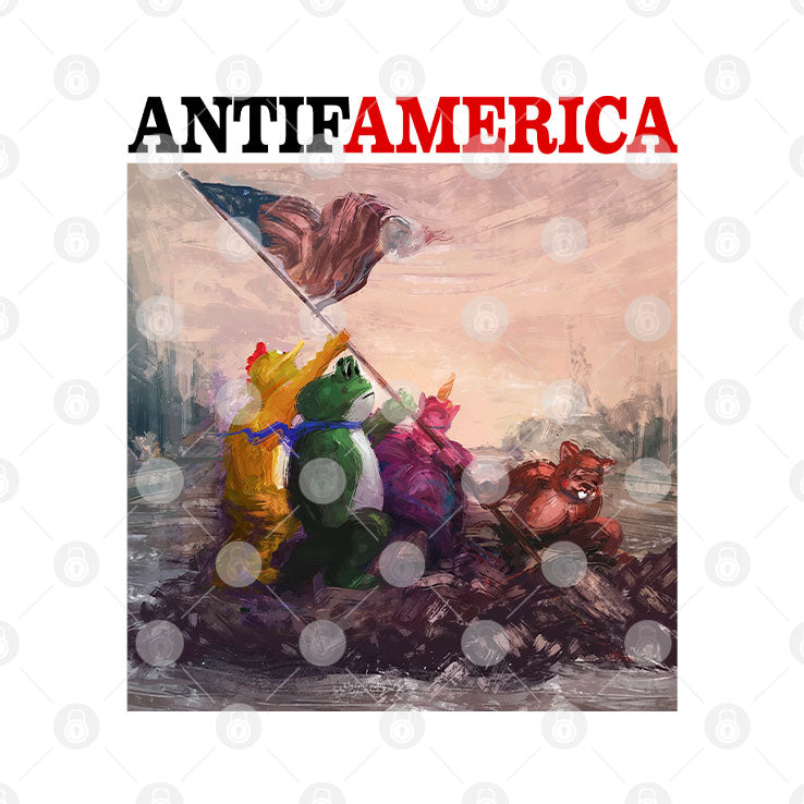 Antifamerica Portland Frog T Shirt Unisex