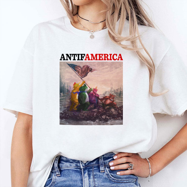 Antifamerica Portland Frog T Shirt Unisex