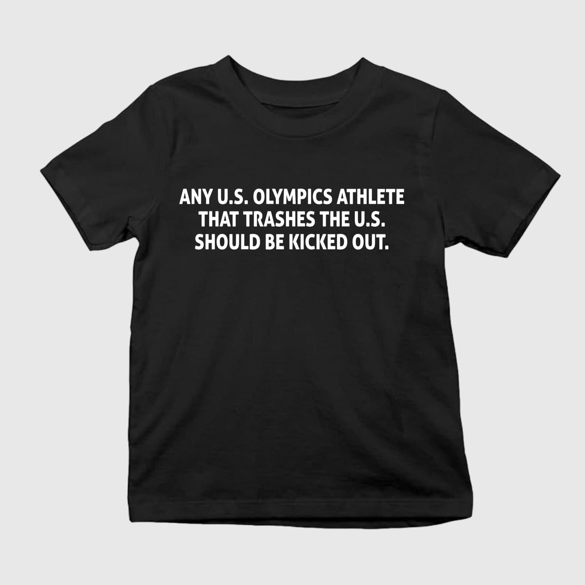 Any U.S. Olympics Athlete That Trashes The U.S. Shirt
