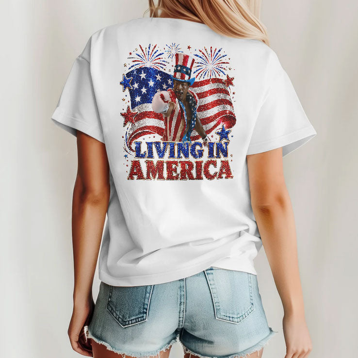 Apollo Creed Living In America T Shirt Unisex