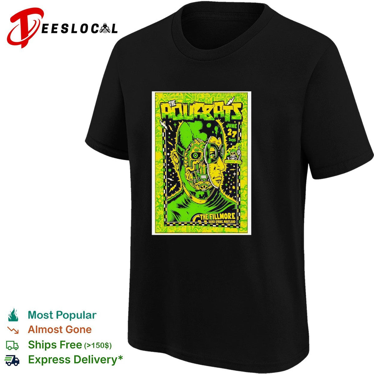 Aquabats The Fillmore poster shirt Unisex