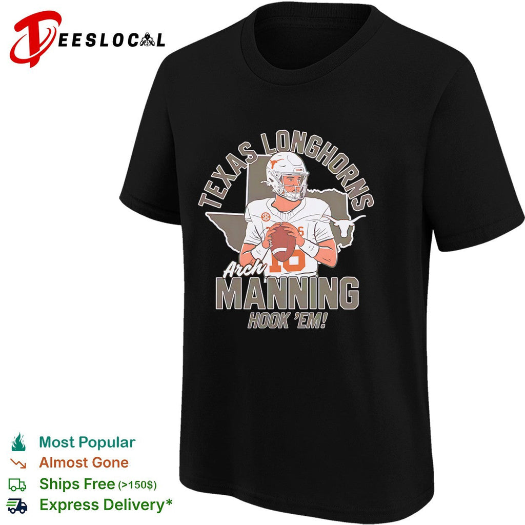 Arch Manning Texas Longhorns SEC football hook em shirt Unisex